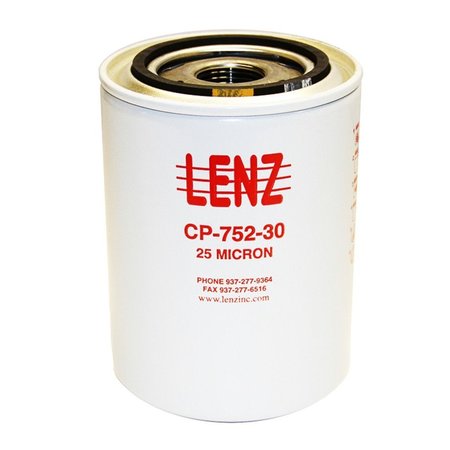 LENZ Replacement Elements: 25 Micron, 150 PSI, 55 GPM, 1 1/2 in.-16 UNF 221014